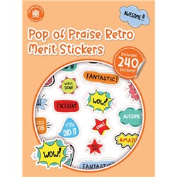Pop of Praise Retro Merit Sticker Book